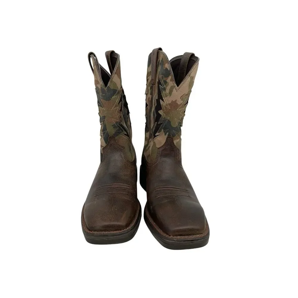 Ariat Ridgeback VentTEK Western Boot Square Toe Brown Men’s Size 10 D
